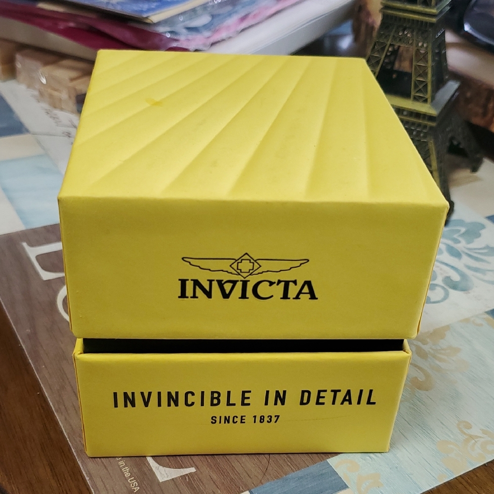 Invicta Bright Yellow Watch Box